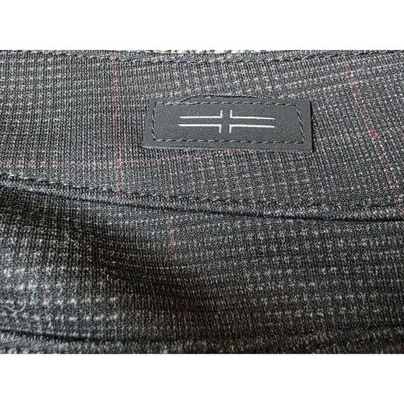 NWT Liverpool Ponte Pants Size 14P Petite Gray Black Plaid Ponte - Picture 4 of 11